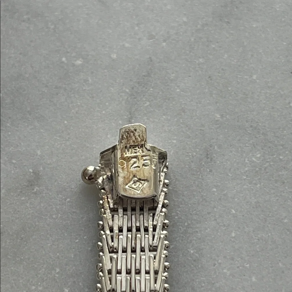 Vintage 1980s Sterling Silver Bracelet - Picture 8 of 12